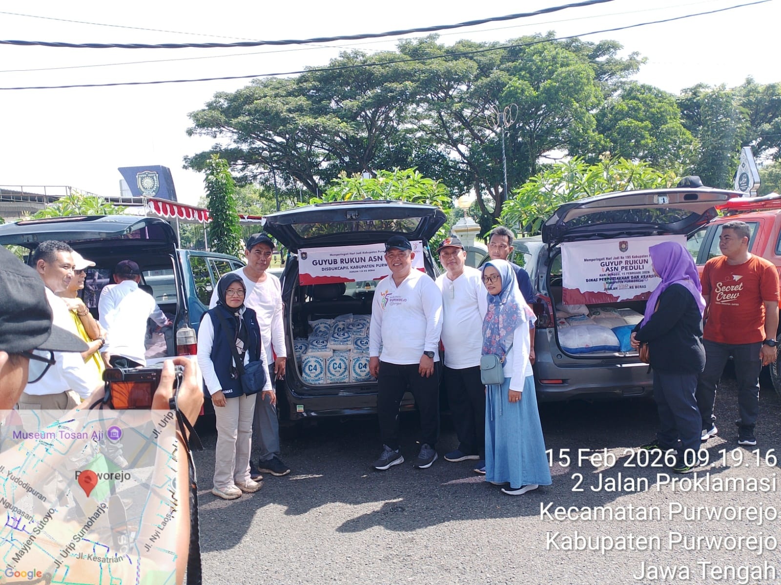 Disaksikan Langsung Sekda, Guyub Rukun ASN Peduli Disdukcapil Semarakkan Hari Jadi ke-195 Kabupaten Purworejo