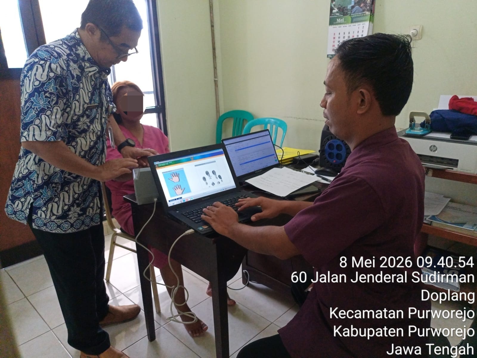 Disdukcapil Purworejo Permudah Administrasi Pasien Lewat Identifikasi Biometrik di RS Tjitrowardojo