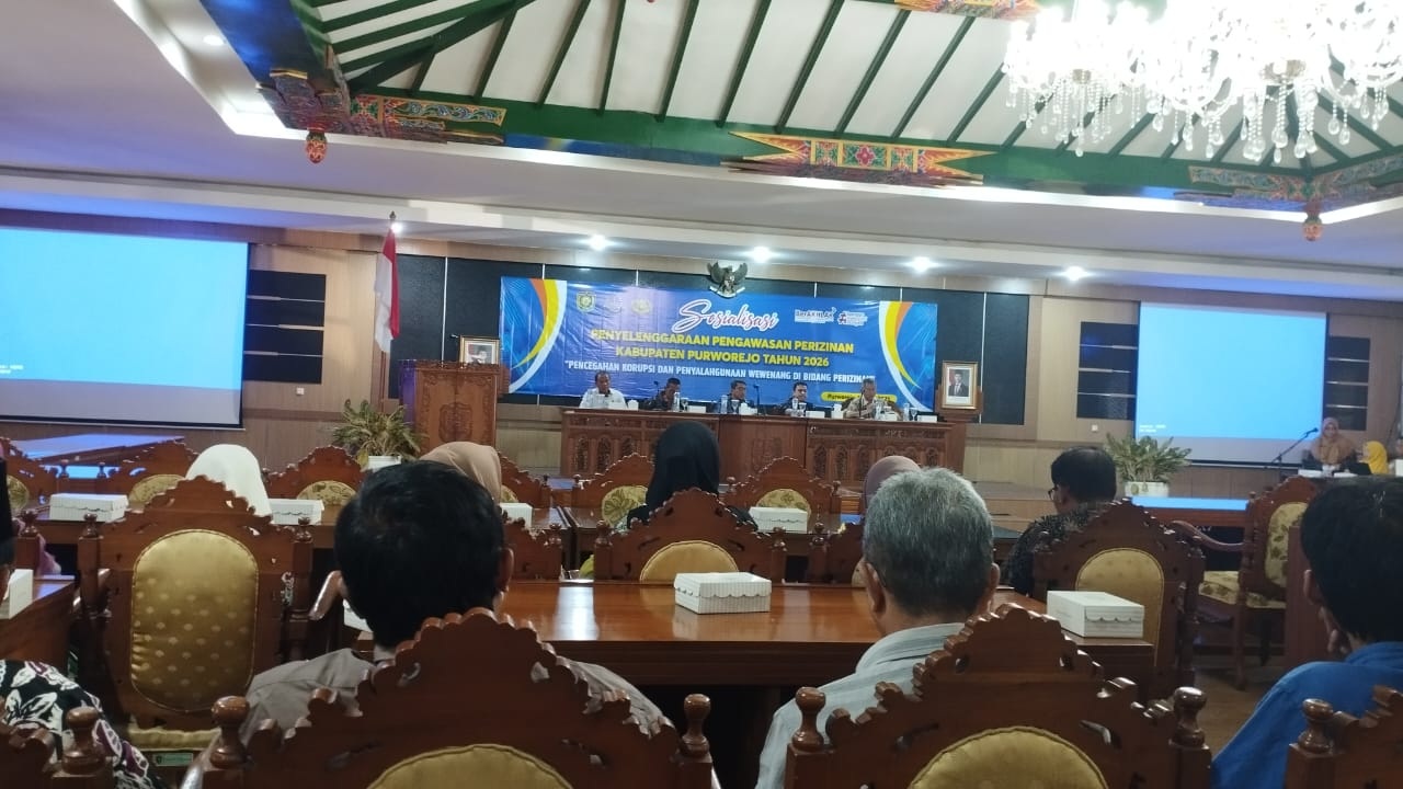 Disdukcapil Purworejo Ikuti Sosialisasi Pengawasan Perijinan Tahun 2026